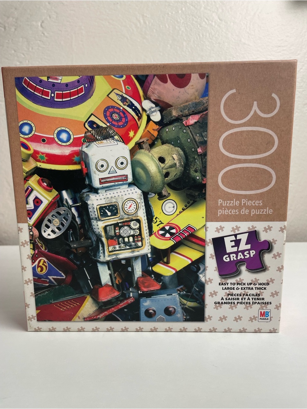 300-Piece Kids Puzzle — Colorful Robot Toy Design